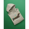 thumbnail image 3 of Image Conscious Birds On A Dachsund Hoodie Womens -Jay Fleck Designs, Female Casual Fit, 3 of 4