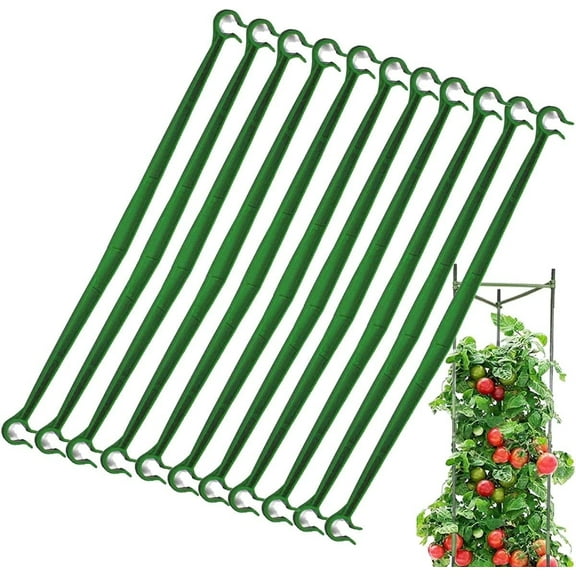24 PCS Expandable Trellis Connectors-11.8" Garden Plants Stake Arms, Stake Arms for Tomato Cage ,Expandable Trellis Connectors Stakes Attach 11mm Diameter Plant Stakes (Without Stake),Topboutique