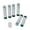 Green, variant on Suodoka 6Pcs Tempera Paint Sticks Kids Twistable Quick Drying Pastel Bulk Toddler Classroom Art Supplies, Blue, 7.09 inches / 18 cm Length, Washable Gel Paint
