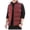 Red, variant on Mens Stand Collar Puffer Vest Jacket- Winter Warm Full Zip Sleeveless Quilted Padded Waistcoat with Zipper Pockets Black Size XL