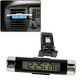 thumbnail image 5 of Walbest LCD Display Digital Clip-on Car Clock Thermometer Temperature Meter Gauge Automotive Mini Clock Monitor with Backlight for Truck Car, 5 of 5