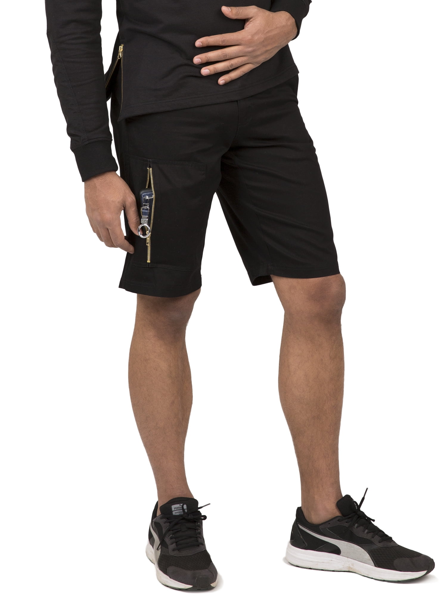 Adidas - Vibes Men's Twill Cargo Shorts Zipper Utility Pocket 11