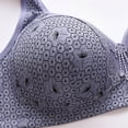 thumbnail image 4 of MHFRRA Compression Bra Women Lace Back Button Shaping Cup Adjustable Shoulder Strap Large Size Underwire Bra 44, 4 of 7