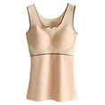 thumbnail image 1 of Sonducket Ropa interior térmica de invierno para mujer, Top de alta elasticidad para mantener el calor, chaleco básico adelgazante informal, accesorio de Camisetas sin mangas Color de piel 2XL Sonducket  AP013374-07, 1 of 6