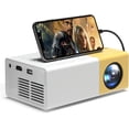 thumbnail image 1 of Mini proyector de video, proyector de video Full HD 1080P compatible, proyector de video de cine en casa, proyector de techo compatible con computadora con teléfono inteligente TUNC Sencillez, 1 of 5