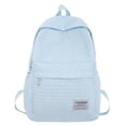 thumbnail image 1 of Bolsa Mochila para mujer Mochilas de viaje simples plisadas Moda para deportes al aire libre (Azul) Ehuebsd Para Estrenar, 1 of 5