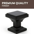 thumbnail image 6 of Wood Grip Modern Square Knobs Matte Black, 6 of 7