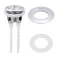 thumbnail image 1 of Botón de descarga de inodoro de doble pulsación, 38 mm, 48 mm y 58 mm, práctico accesorio redondo para tanque de inodoro, botón de descarga para baño Astilla, 1 of 8