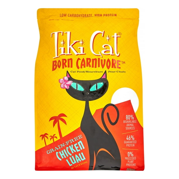 Tiki Cat Born Carnivore Grain Free Chicken Dry Cat Food, 6 lb Walmart