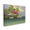 thumbnail image 3 of Summer Coastal Vacation Cottage Landscape Painting Gallery Wrapped Canvas Print Wall Art, 3 of 7