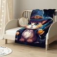 thumbnail image 2 of MDO Cartoon Wi-za-rd of oz Throw Blanket 50"X40" Flannel Plush Soft Warm Blankets for Gift Sofa Chair Bed Office, 2 of 6