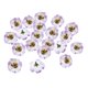 thumbnail image 4 of 20 Piezas de Cabezas de Flor de Tela Artificial Sunnimix para Manualidades Violeta Claro, 4 of 8