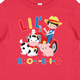 thumbnail image 4 of Inktastic Farmer Tractor Eieio Little Bro Boys Baby T-Shirt, 4 of 5