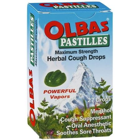 - Olbas Pastilles Maximum Strength Herbal Cough Drops 27 ea