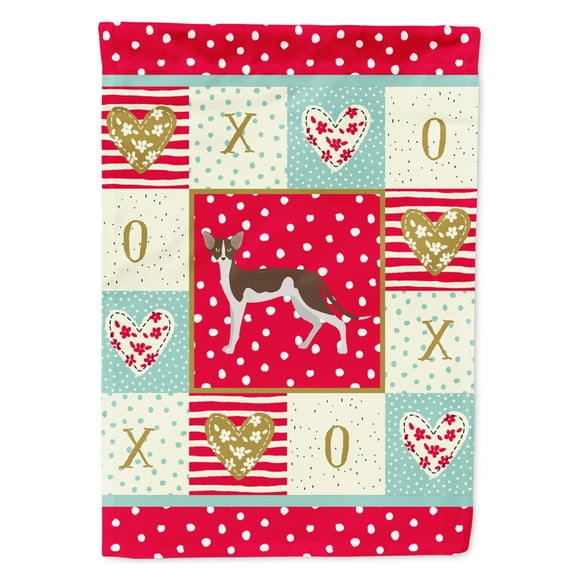 Carolines Treasures CK5668CHF Oriental Shorthair 2 Cat Love Flag Canvas House Size Large multicolor