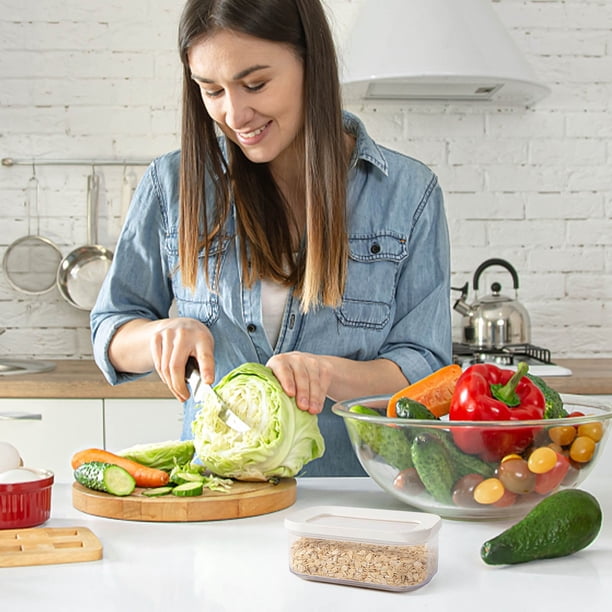 Baúles de almacenamiento, organizadores de armario y almacenamiento, organización y almacenamiento, contenedores de almacenamiento, lata sellada de plástico para alimentos, café, cocina, hogar, transp