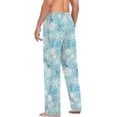 thumbnail image 6 of FREEAMG Dragonfly Pattern Pajama Pants for Men, Men's Separate Bottoms, Comfortable Sleep Lounge Pj Pants, 6 of 7