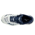 thumbnail image 5 of Mizuno Wave Lightning Z5 Women's Volleyball Shoe, Size 7.5, White-Navy (0051), 5 of 7