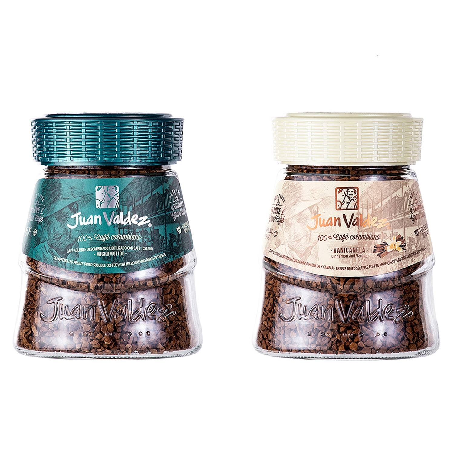 Juan Valdez Decaffeinated Instant Coffee, 3.35 Oz, Colombian Blend, Medium Roast