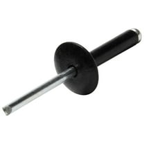 Allstar Performance ALL18033 Rivet - Large - 5/8 in Head - 3/16 in Steel Mandrel - 5/8 to 3/4 in Grip Range - Aluminum - Black Paint - Set of 200