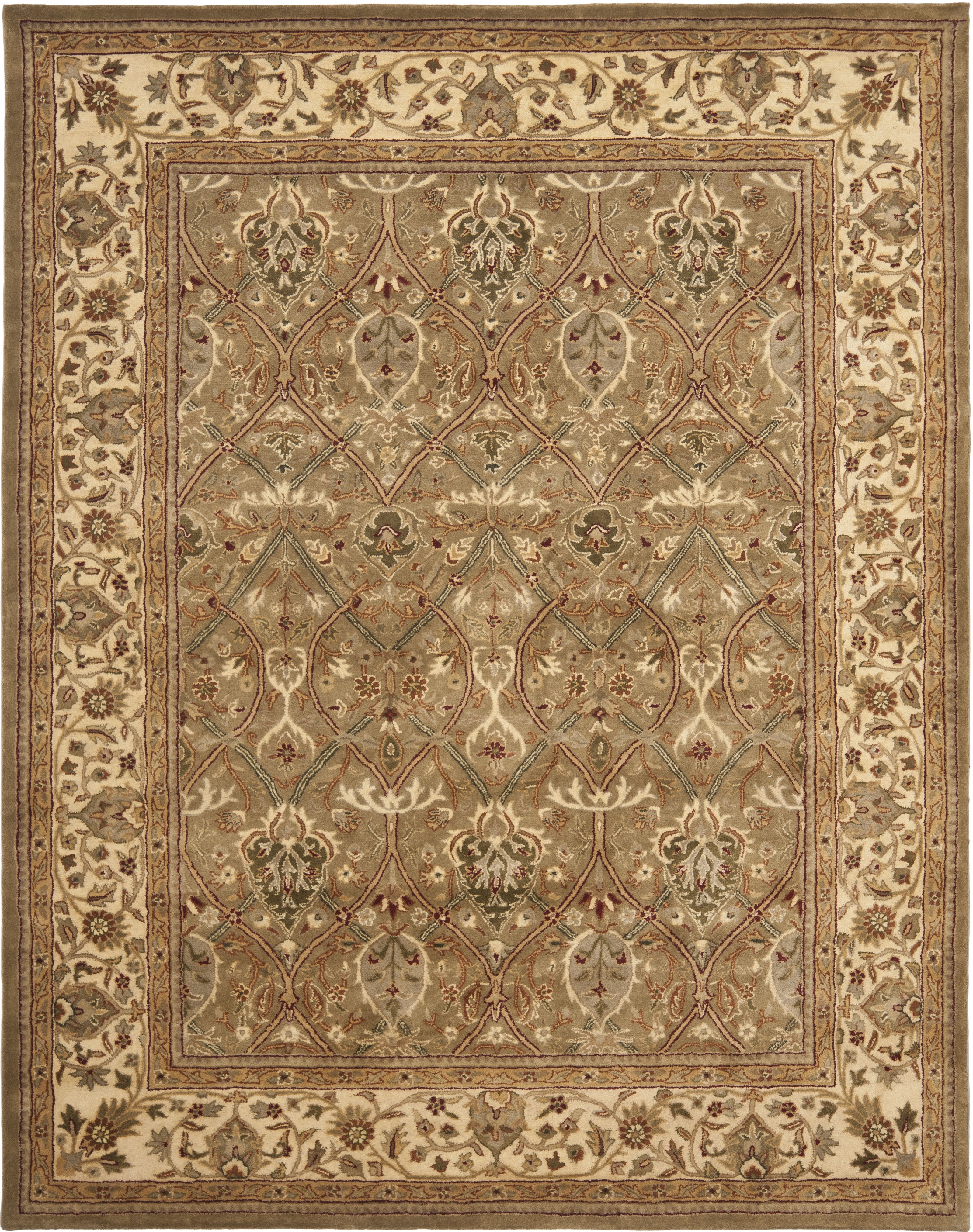 8' x 8' Round Safavieh Persian Legend Collection PL819A Handmade Traditional Premium Wool Area Rug Beige Light Green 8' x 8' Round Safavieh Persian Legend Collection PL819A Handmade Traditional Premium Wool Area Rug Beige Light Green