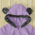 thumbnail image 6 of TAIAOJING Baby Bunting Bodysuit Hooded Coat Romper Bear Boy Ears Footed Jumpsuit Girl Girls Coat Jacket 6-12 Months, 6 of 8