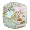 thumbnail image 4 of Round Glass Votive Candle Holders, Ball Appearance Mosaic Design Shell Light Color Mosaic Glass Candle Holder Glass Material  For Decoration, 4 of 8