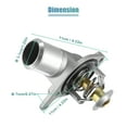thumbnail image 6 of Unique Bargains Engine Coolant Thermostat Housing Water Inlet Assembly Silver Tone, 6 of 7