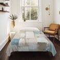 thumbnail image 4 of Blue Beige Tapestry for Bedroom Wall Hanging Tapestry, Modern Abstract Color Blocks Ceiling Backdrop Tapestries Poster Blanket Wall Decor for Teens Room Living Room Dorm 59" x 90", 4 of 8