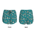thumbnail image 5 of Picia Giraffes Doing Various Yoga Pattern Women's 2 in 1 Athletic Running Shorts High Waisted Workout Casual Gym Sweat Shorts with Comfy Liner Zipper Pockets-, 5 of 9