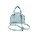 thumbnail image 3 of Badgley Mischka Metallic Blue Crossbody Dome Bag, 3 of 3