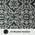 thumbnail image 2 of Nicole Miller New York Patio Country Danica Transitional Geometric Indoor/Outdoor Area Rug, Navy Blue/Ivory , 6'6"x9'2", 2 of 9