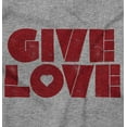thumbnail image 2 of Give Love Heart Kindness Happiness Women's Graphic T Shirt Tees Brisco Brands X, 2 of 6