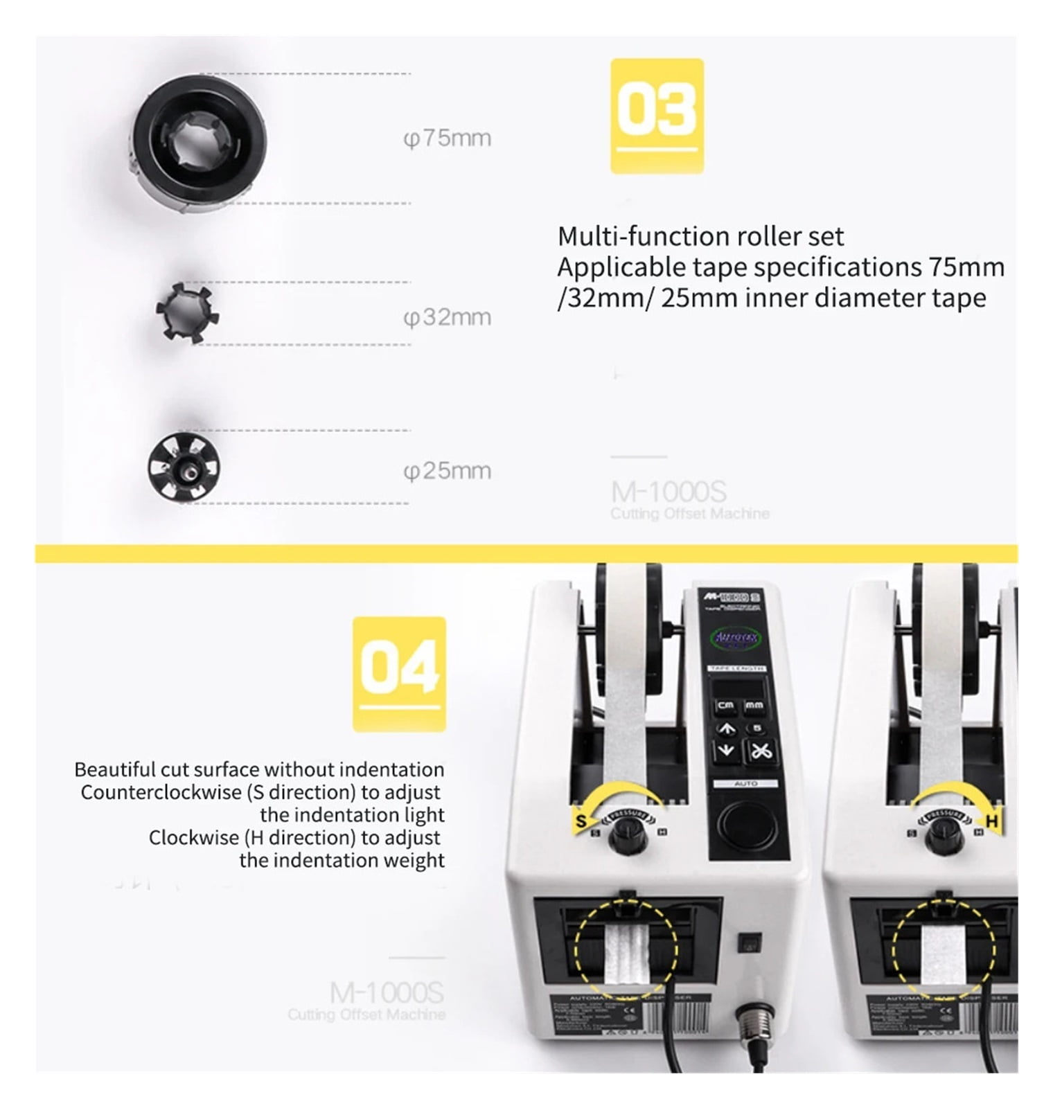M-1000S Automatic Double Sided Tape Dispenser/Automatic Packing Tape Dispenser/electronic Carousel Tape Dispenser