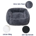 thumbnail image 3 of Cama calmante para perros y gatos, cojín de felpa suave y esponjoso para cachorros pequeños, medianos y grandes, para invierno, 3 of 4