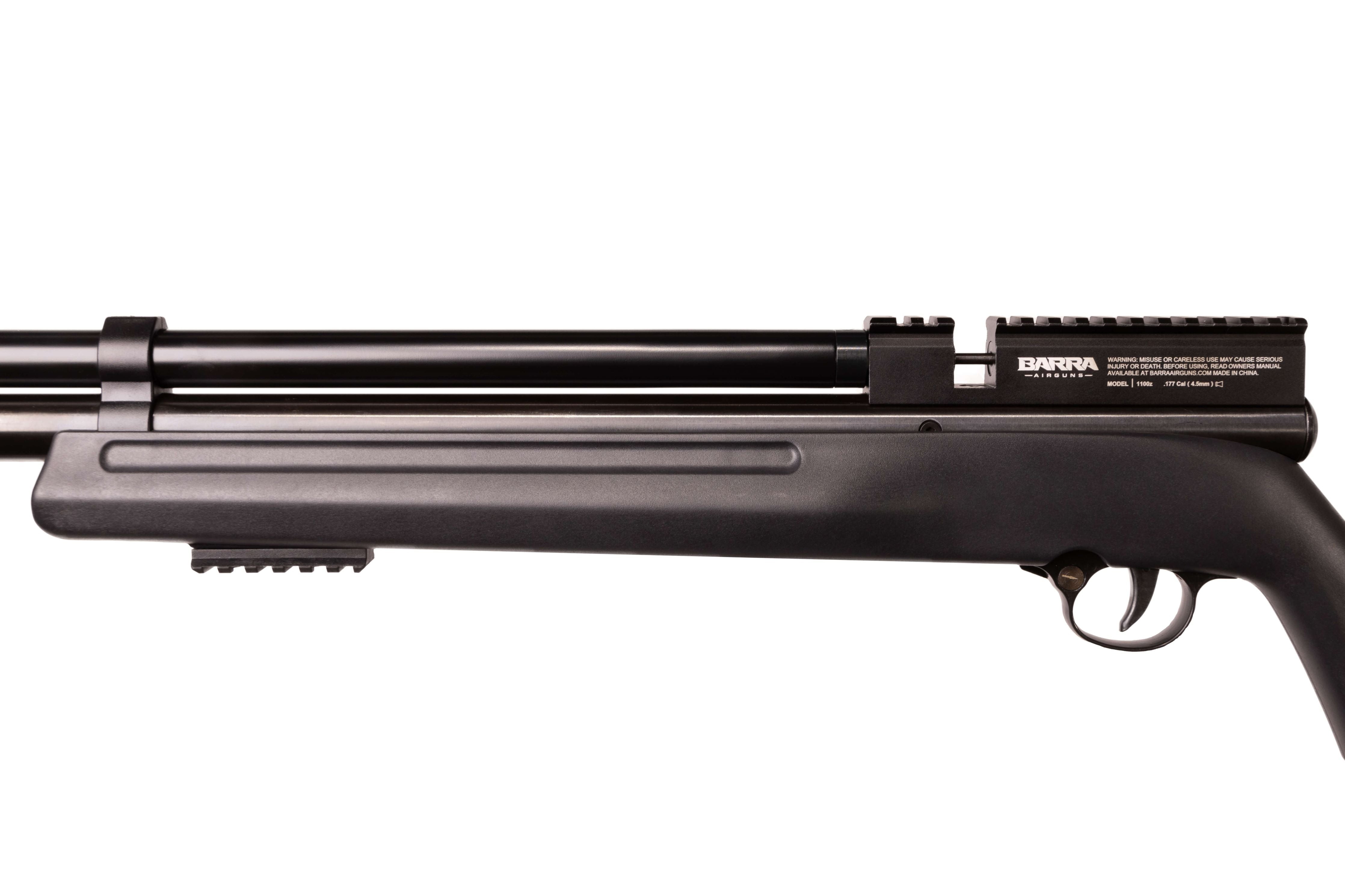 Barra Airguns 1100z .177 Precharged Pneumatic Pellet Air Rifle, Black