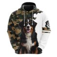thumbnail image 3 of Sudadera con capucha con estampado 3D de perro de camuflaje para hombre, ropa de calle informal para hombre, chándal con estampado de perros y mascotas, jersey de camuflaje de Schnauzer y pastor alemá, 3 of 5