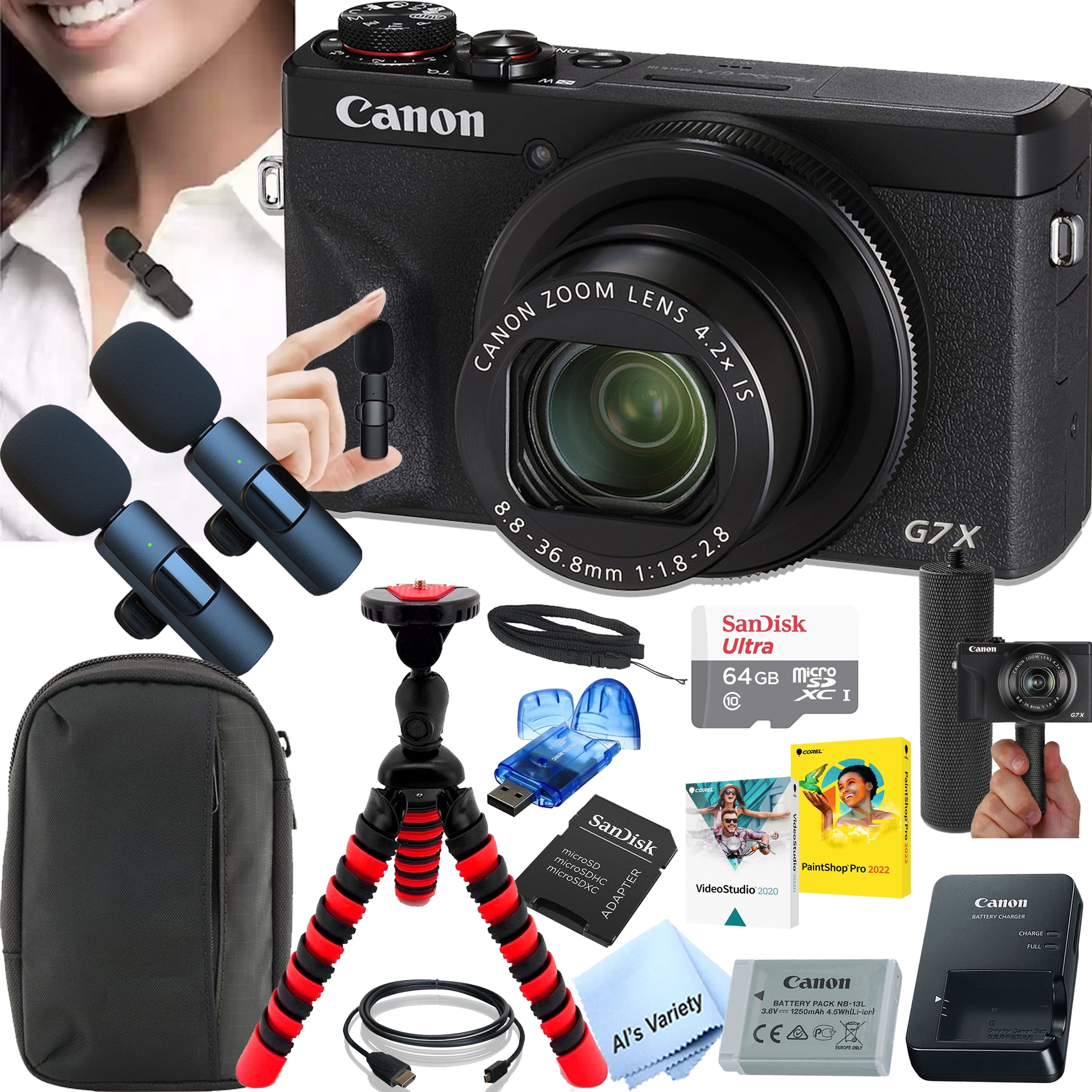 Canon Powershot G7x Mark II 20.1MP Compact Digital Camera with