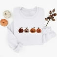 thumbnail image 4 of Ovbmpzd Graphic Womens Sweatshirt No Hood Crewneck Funny White Pumpkin Comfy Sweatshirts Womens Long Sleeve Tops, 4 of 4