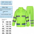 thumbnail image 1 of Two sets Reflective Raincoat Rain Pants Suit Duty Split Raincoat Sanitation Workers Labor Protection Outdoor Raincoat, 1 of 1