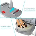 thumbnail image 3 of Baby High Chair, Foldable Highchair Dining Chair for Babies Toddlers, Adjustable Food Tray & Footrest, 3 Reclining Backrest, Adjustable Heights, Built-in Hidden Rear Wheels, 3 of 10