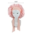 thumbnail image 5 of EIMELI Bonnet Queen Satin Bonnet Silk Bonnet for Sleeping Hair Bonnet Adjustable Bonnet Night Cap Bonet for  Curly Hair, 5 of 8