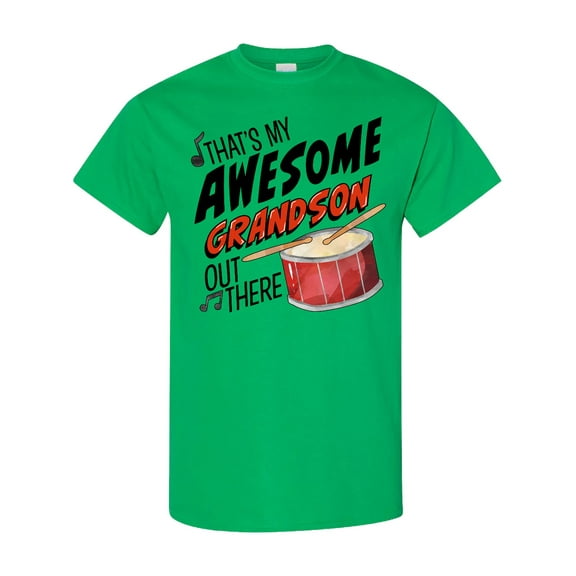 Inktastic That's My Awesome Grandson out There with Percussion Drum T-Shirt