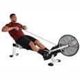 thumbnail image 4 of Stamina Cardio Foldable Air Rower Rowing Machine, Black/White + Equipment Mat, 4 of 10