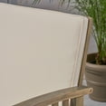 thumbnail image 4 of Tucson Outdoor Acacia Wood Sofa and Coffee Table Set, Gray and Cream, 4 of 12