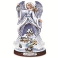 thumbnail image 1 of Escultura giratoria de árbol de Navidad, decoraciones de tren, pasta de ventana 3D, pegatinas de pasta, decoraciones navideñas, decoración del hogar de invierno, 1 of 4
