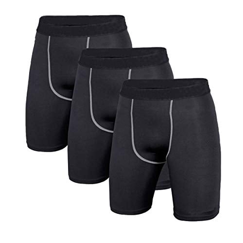 LANBAOSI Workout Compression Pants for Men 3 Pack Summer Cool