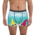 thumbnail image 1 of Balery Hello Summer Gnome 1 Calzoncillos bóxer para hombre, ropa interior de algodón suave y transpirable con cinturilla de nailon-Large, 1 of 5