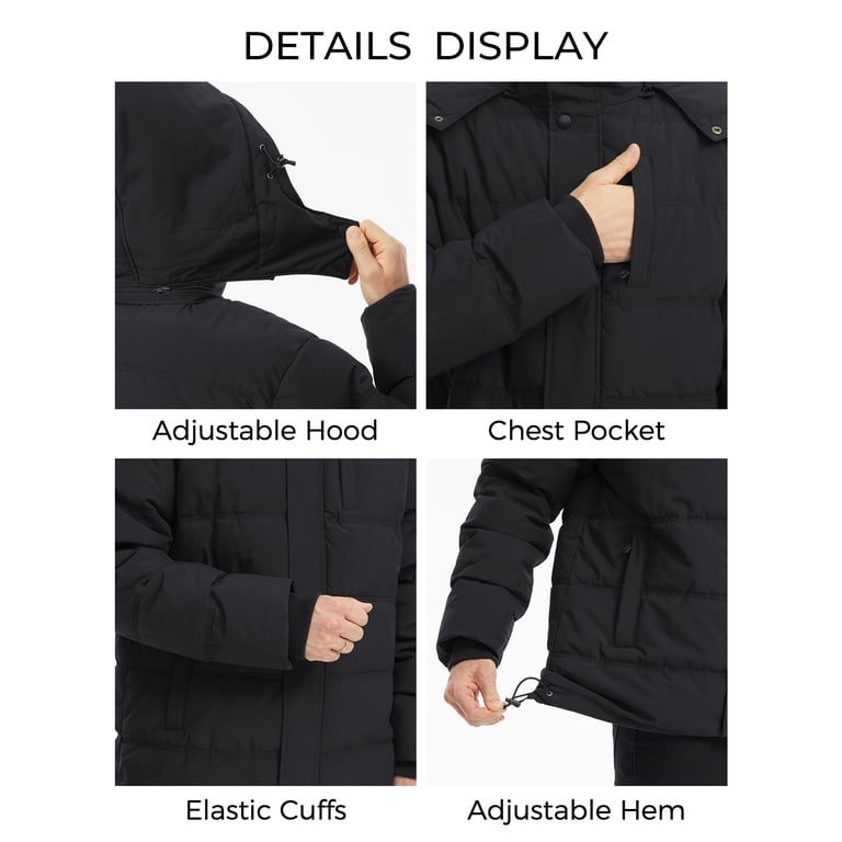 Wantdo Men's Winter Waterproof Puffer Parka photo 5