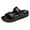 Black, variant on Men's Women's EVA Flat Sandals Adjustable Double Buckle Rubber Slide Sandals